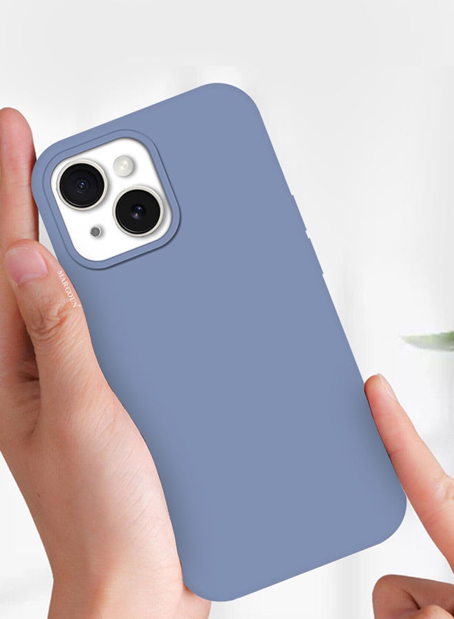 MARGOUN iPhone 15 Plus Case Silicone Case Cover With MagSafe Durable And Anti Scratch Back Cover Light Blue - Image 4