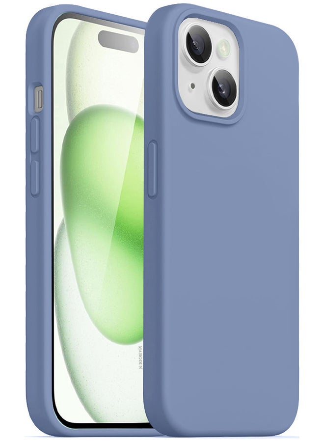 MARGOUN iPhone 15 Plus Case Silicone Case Cover With MagSafe Durable And Anti Scratch Back Cover Light Blue - Image 2