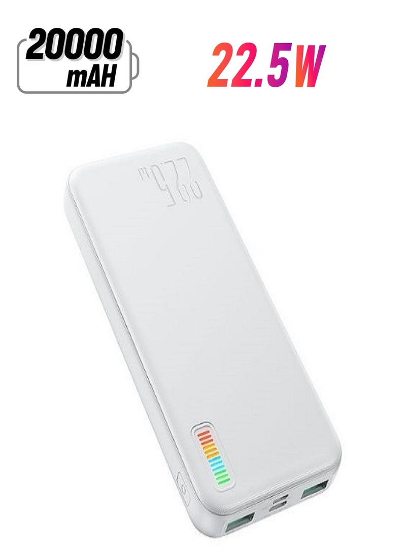 JOYROOM JR-QP195 Dazzling Series 22.5W Power Bank White