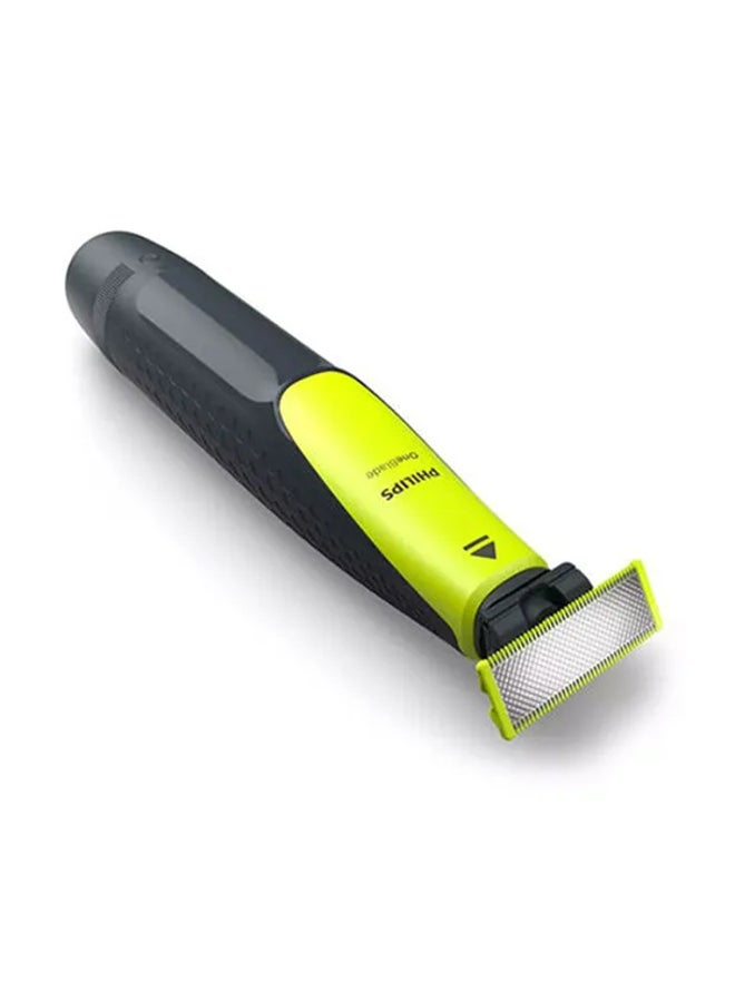 Philips - International Version Qp2510-10 Oneblade Electric Trimmer And Shaver With 2 Combs Lime Green - Image 1