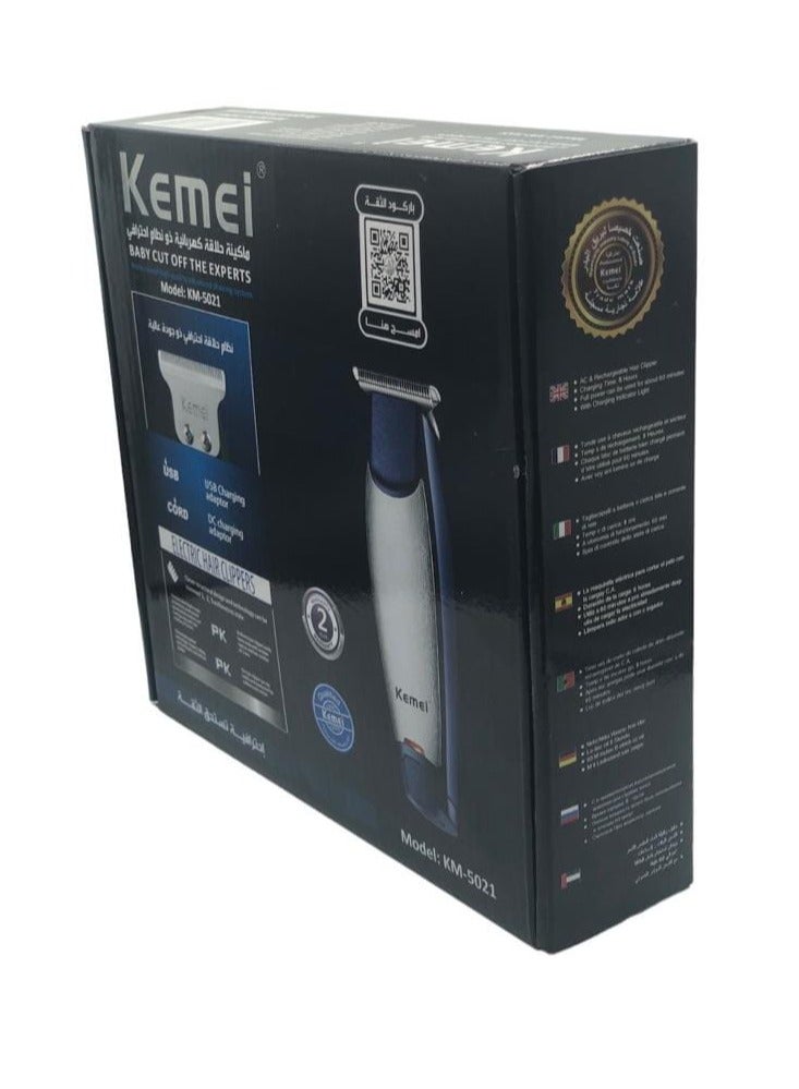 Kemei KM-5021 Multi-Functional Men's Hair Clipper For Cutting, Trimming And Defining Hair (Saudi Version)  - Image 4