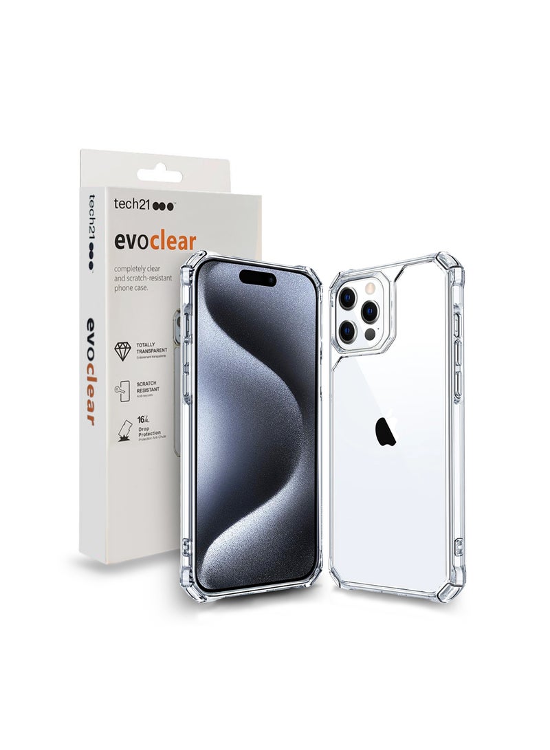 tech21 Premium Protection Series  Completely And Scratch-Resistant Case Cover Built-In Dust-Proof For Apple iPhone 15 Pro 2023 Clear  - Image 1