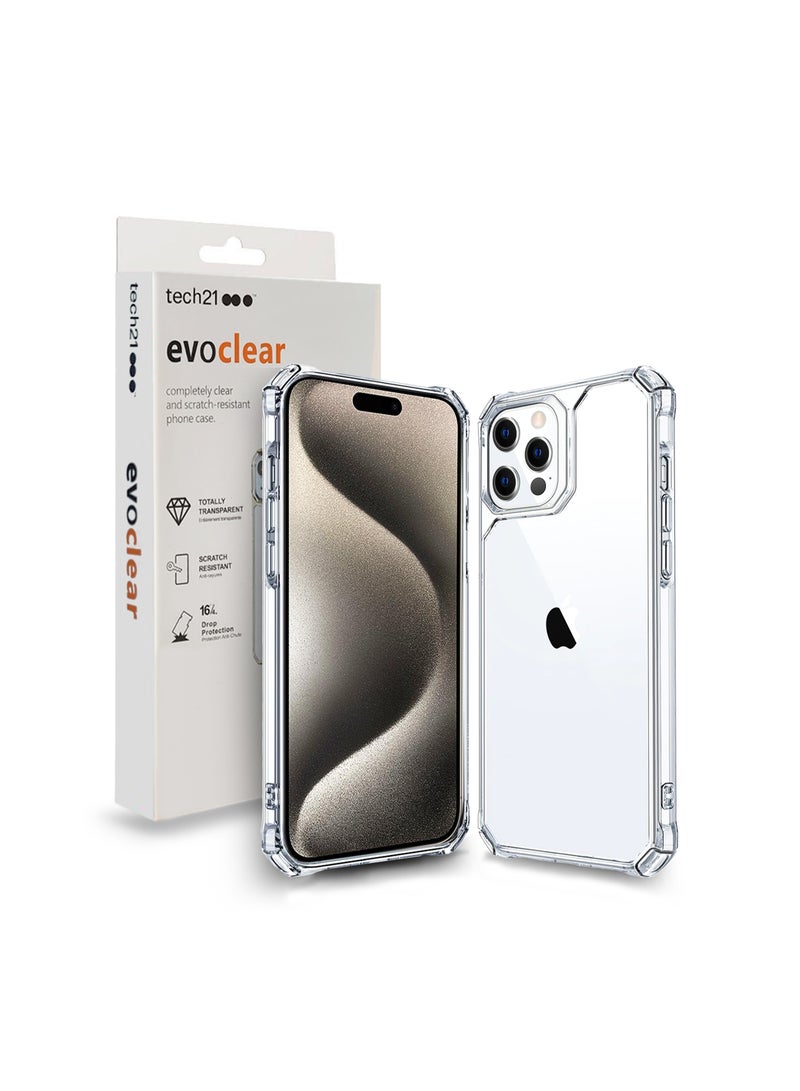 tech21 - Premium Protection Series Completely And Scratch-Resistant Case Cover Built-In Dust-Proof For Apple iPhone 15 Pro Max 2023 Clear - Image 1