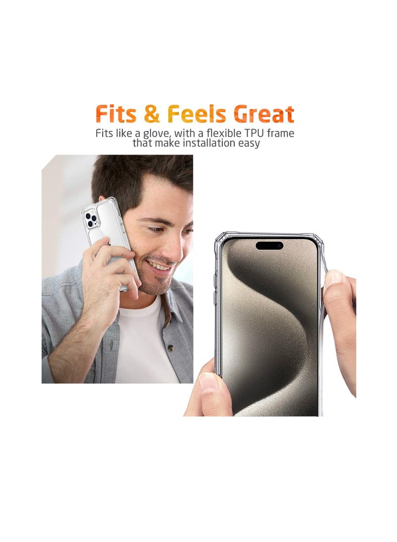 tech21 - Premium Protection Series Completely And Scratch-Resistant Case Cover Built-In Dust-Proof For Apple iPhone 15 Pro Max 2023 Clear - Image 1