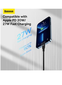 Baseus USB C Multi Charging Cable [1.5M] 3 In 1 Charging Cable Type C [100W]+Lightning[20W]+Micro[18W] For Samsung S23,iPad Pro, iPad Mini, MacBook Pro/Air/iPhone 15 Pro Max/Plus 14 13 12 11 Black  - Image 4