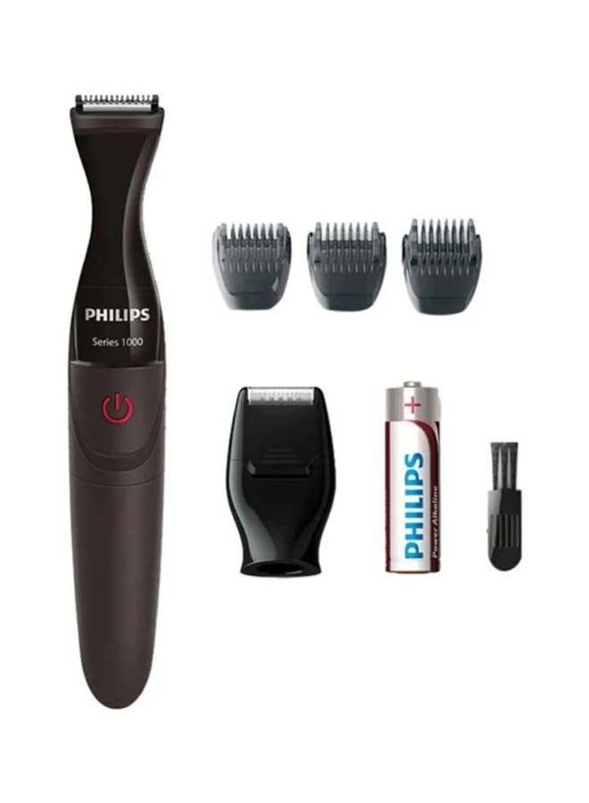 Philips International Version MG1100 Multigroom Ultra Precise Beard Styler Black Black  - Image 1