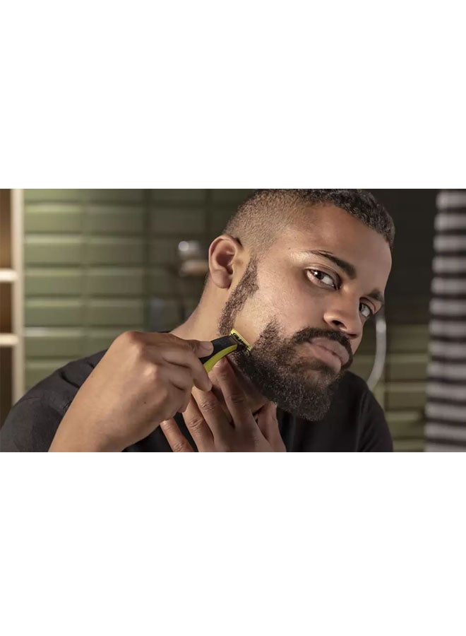 Philips International Version Oneblade Hybrid Electric Trimmer And Shaver Green/Black-Qp2520/20 Green/Black 18 x 20.5 x 6cm Green/Black - Image 5