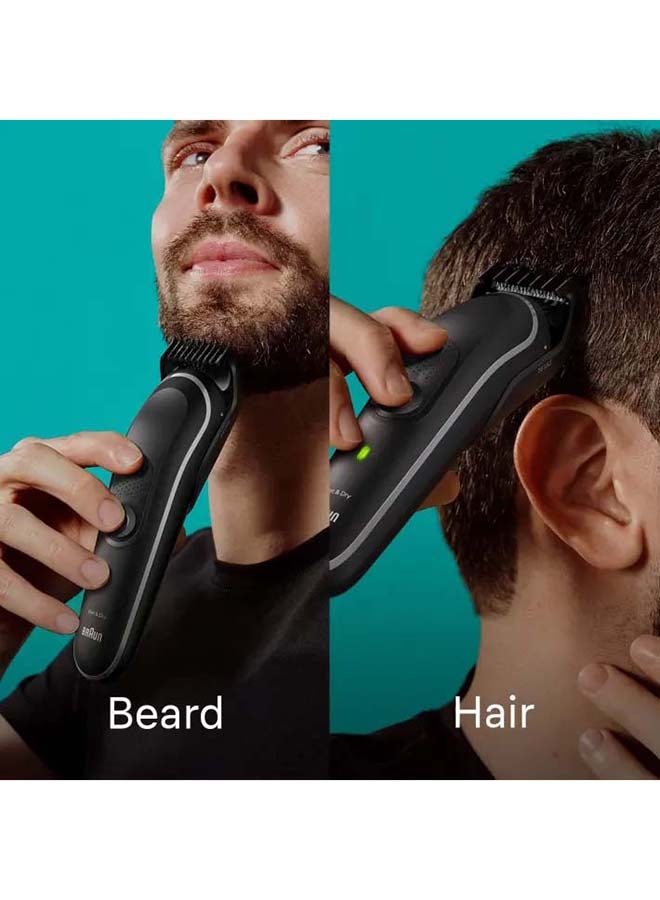 BRAUN 9-in-1 Style Kit 5 Beard, Body, Ear And Nose. With 100-min Runtime, Pouch MGK5420 Grey  - Image 5