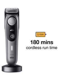 BRAUN Pro Beard Trimmer 9 With Pro Blade AutoSense Technology Precision Wheel Black  - Image 3