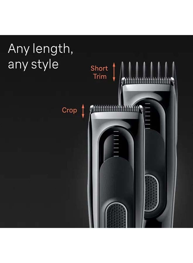 BRAUN Hair Clipper Series 5, Hair Clippers For Men With 9 Lenght Settings HC5310 Black  - Image 4