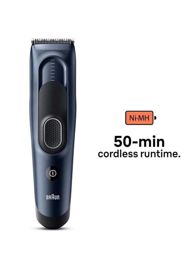 BRAUN HC 5350 Hair Clipper, fully washable, 17 length settings, Rechargeable, Fully washable Black - Image 2