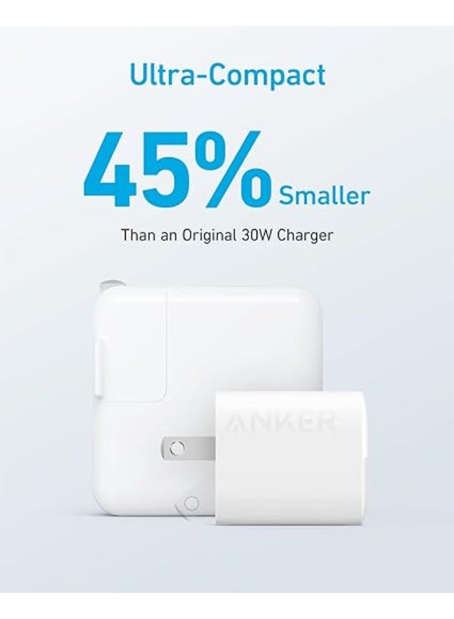 آنكر شاحن USB C بقدرة 33 وات، شاحن Anker 323، شاحن مدمج بمنفذين مع قابس قابل للطي لأجهزة iPhone 14/14 Plus/14 Pro/14 Pro Max/13/12، Pixel، Galaxy، iPad/iPad Mini والمزيد (الكابل غير متضمن)  - Image 4