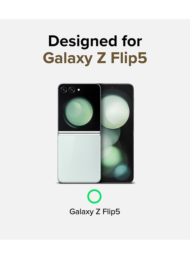 Ringke Slim Case For Samsung Galaxy Z Flip 5, Non-Yellowing Transparent Hard PC Thin Premium Lightweight Protective Phone Cover - Vanilla Light Yellow - Image 2