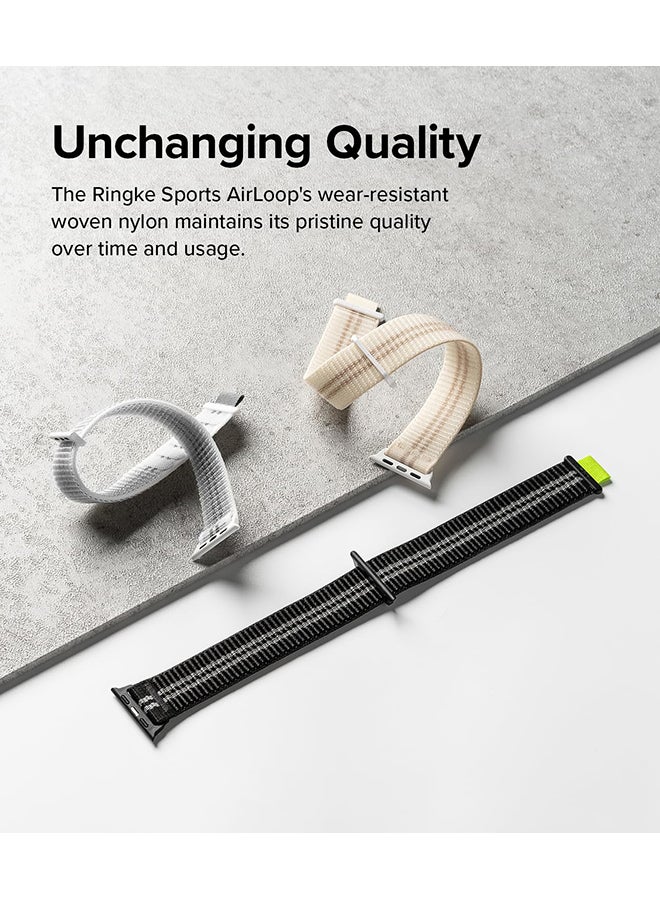 رينجك حزام رياضي هوائي لساعة Apple Watch مقاس 38 مم و40 مم و41 مم مصمم لساعات SE وSeries 8 وSeries 7 - كريمي - Image 5