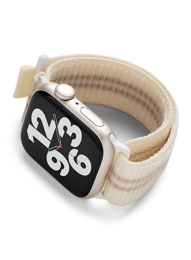رينجك حزام رياضي هوائي لساعة Apple Watch مقاس 38 مم و40 مم و41 مم مصمم لساعات SE وSeries 8 وSeries 7 - كريمي - Image 1