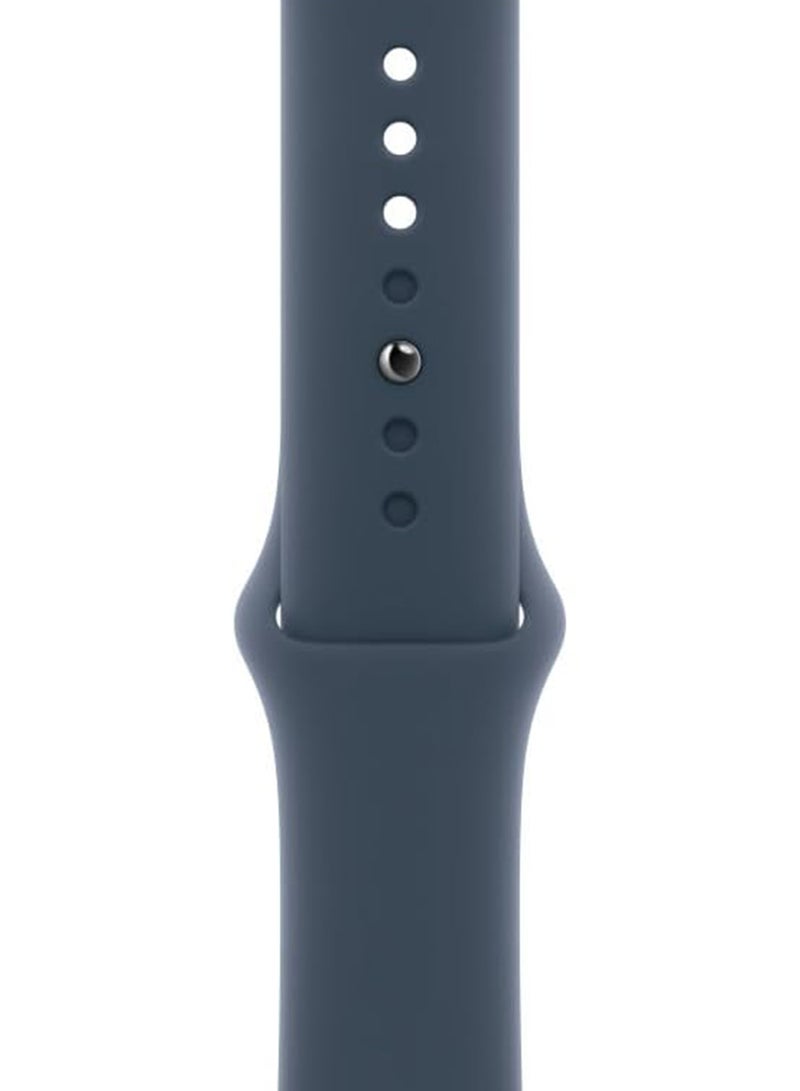Watch Series 9 45mm GPS + Cellular Midnight Aluminum Case With M/L MRQH3ZP/A Storm Blue Sport Band - pnsku/N70012756V/45/_/1696919545/51814f4b-fea1-4be5-9bf4-2882c3bf8c21