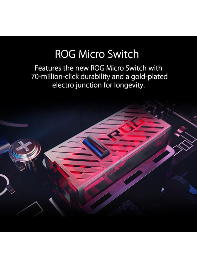 Asus Rog Gladius III Wireless Gaming Mouse: 26,000 DPI Optical Sensor, 1 ms Response Time, And 19 Programmable Buttons For Pinpoint Accuracy And Lightning-Fast Reaction