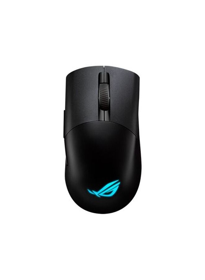 ASUS ASUS P709 ROG Keris Wireless AimPoint: 36,000 DPI optical sensor, 1000 Hz polling rate, 650 IPS speed, 50 g acceleration, 400 hours battery life, RGB lighting, ambidextrous design. 