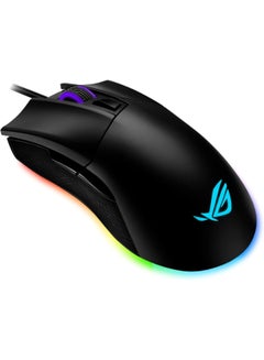 ROG Gladius II Origin Wired USB Optical Ergonomic FPS Gaming Mouse Featuring Aura Sync RGB, 12000 DPI Optical, 50G Acceleration, 250 IPS Sensors And Swappable Omron Switches - Black