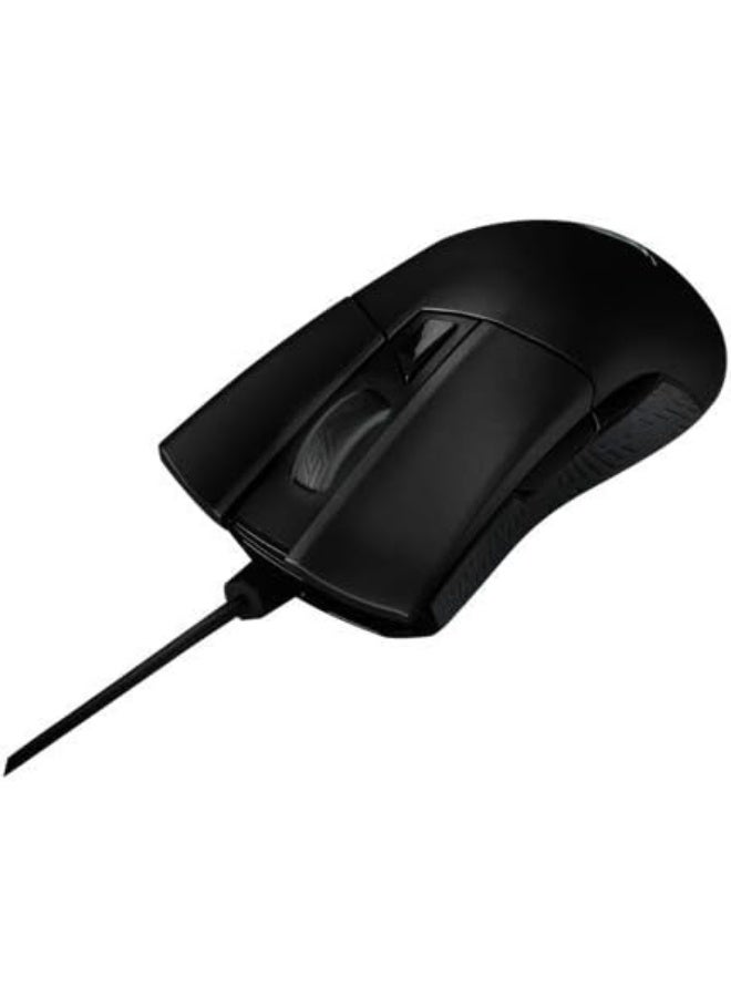 ASUS - ROG Gladius II Origin Wired USB Optical Ergonomic FPS Gaming Mouse Featuring Aura Sync RGB, 12000 DPI Optical, 50G Acceleration, 250 IPS Sensors And Swappable Omron Switches - Black - Image 1