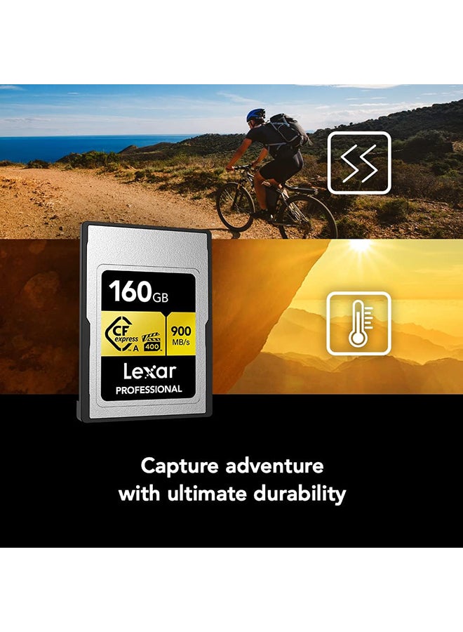 Lexar - Professional 80GB CFexpress Type A Gold Series Memory Card, Up to 900MB/s Read, Cinema-Quality 8K Video, Rated VPG 400 (LCAGOLD080G-RNENG) 80 GB - Image 1