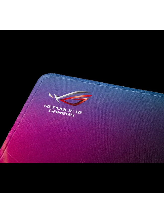 ASUS - ASUS ROG Strix Edge Gaming Mouse Pad Smooth Cloth Surface Optimized for Accurate Tracking Anti Fray Stitching Non Slip Rubber Base Flexible Placement Options Light & Portable, black, Large - Image 1