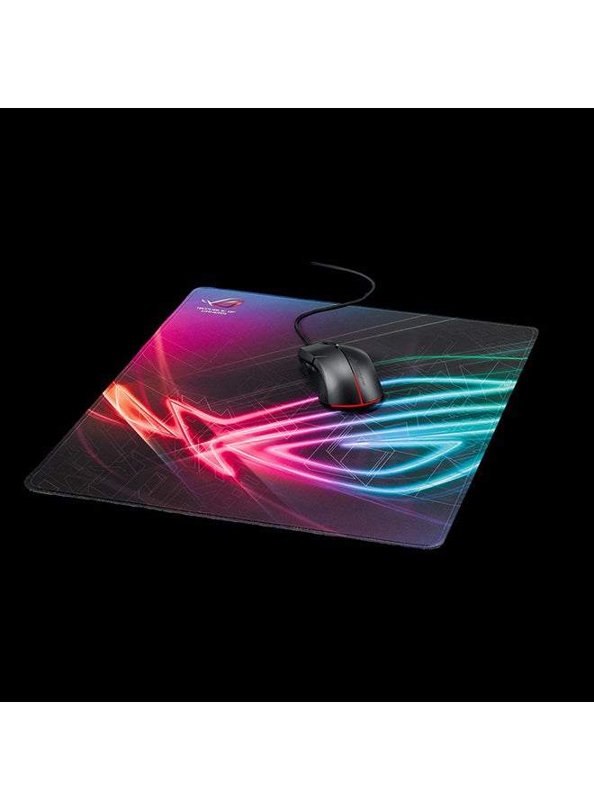 ASUS - ASUS ROG Strix Edge Gaming Mouse Pad Smooth Cloth Surface Optimized for Accurate Tracking Anti Fray Stitching Non Slip Rubber Base Flexible Placement Options Light & Portable, black, Large - Image 1