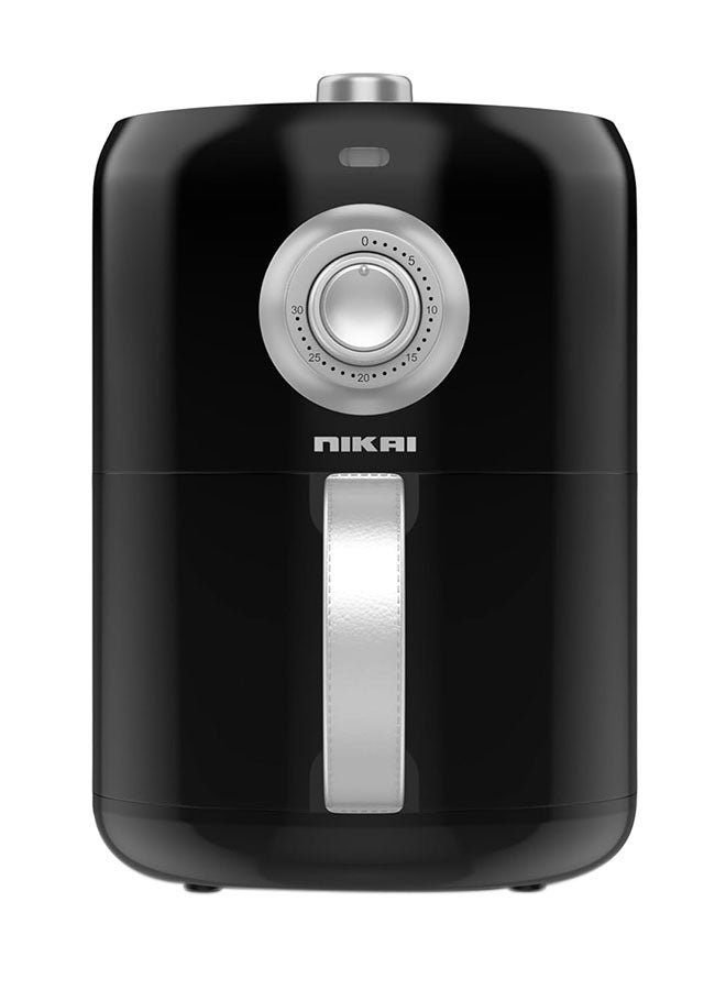 NIKAI - Air Fryer, Non-Stick Coated Pan, Detachable Frying Basket, Overheating Protection, 30 min. Timer 2 L 1000 W NAF2001M Black - Image 1