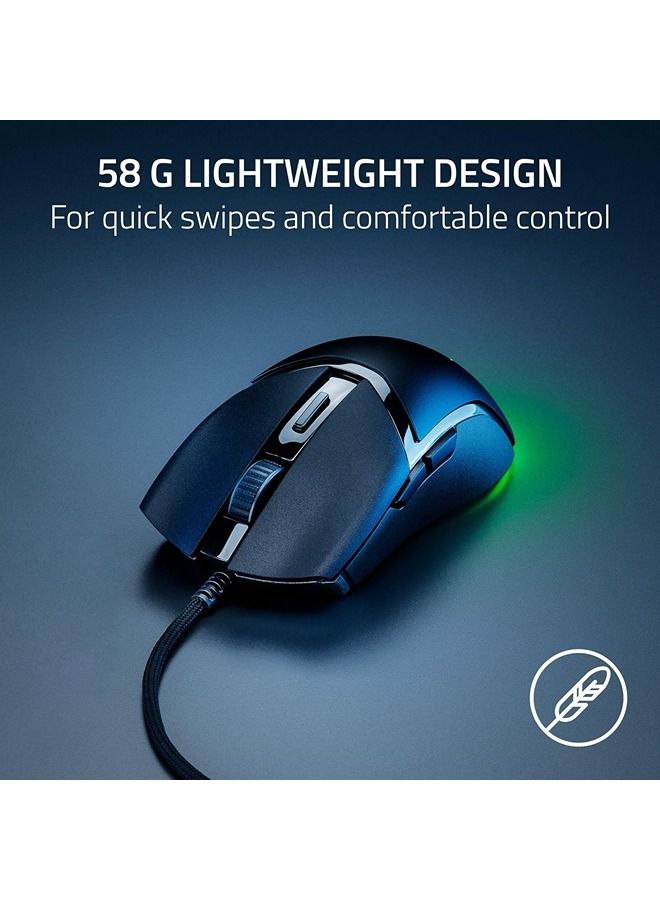 RAZER - Razer Cobra - Lightweight Wired Gaming Mouse Chroma RGB (57g Lightweight Design, Optical Mouse Switches Gen-3, Chroma Lighting with Gradient Underglow, Precise Sensor Adjustments) Black - Image 1