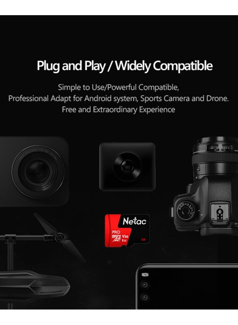 نيتاك - بطاقة ذاكرة فلاش Micro SD بسعة 128 جيجابايت SDXC UHS-I لتسجيل الفيديو عالي الدقة U3 Class10 V30 A1 - Image 1