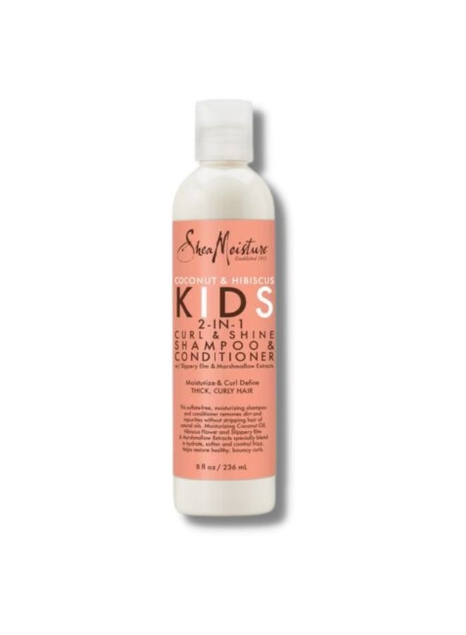شيامويستر Coconut & Hibiscus Kids 2-in-1 Curl & Shine Shampoo & Shine Conditioner Multicolour 263ml 