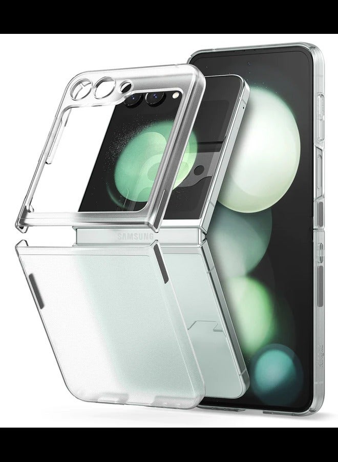 Ringke Slim Case For Samsung Galaxy Z Flip 5, Non-Yellowing Transparent Hard PC Thin Premium Lightweight Protective Phone Cover - Matte Clear - Image 1