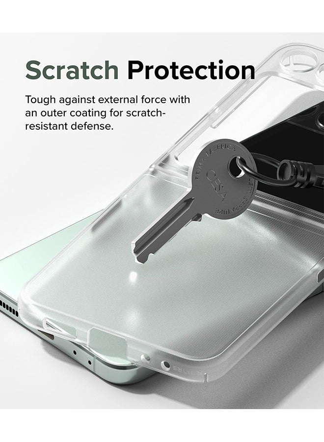 Ringke Slim Case For Samsung Galaxy Z Flip 5, Non-Yellowing Transparent Hard PC Thin Premium Lightweight Protective Phone Cover - Matte Clear - Image 5