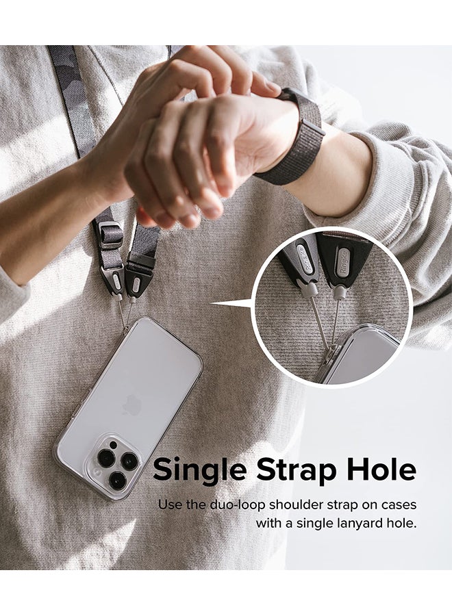 Ringke - Shoulder Strap Designed With Adjustable Sturdy Universal QuikCatch Lanyard For Camera And Phone Case - Forest - Image 1