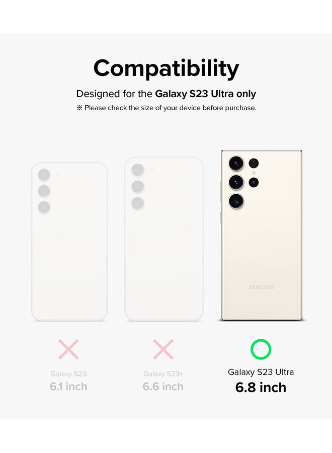 Ringke Samsung Galaxy S23 Ultra 5G, Anti-Scratch Tempered Glass Camera Lens Protector- Clear - Image 2