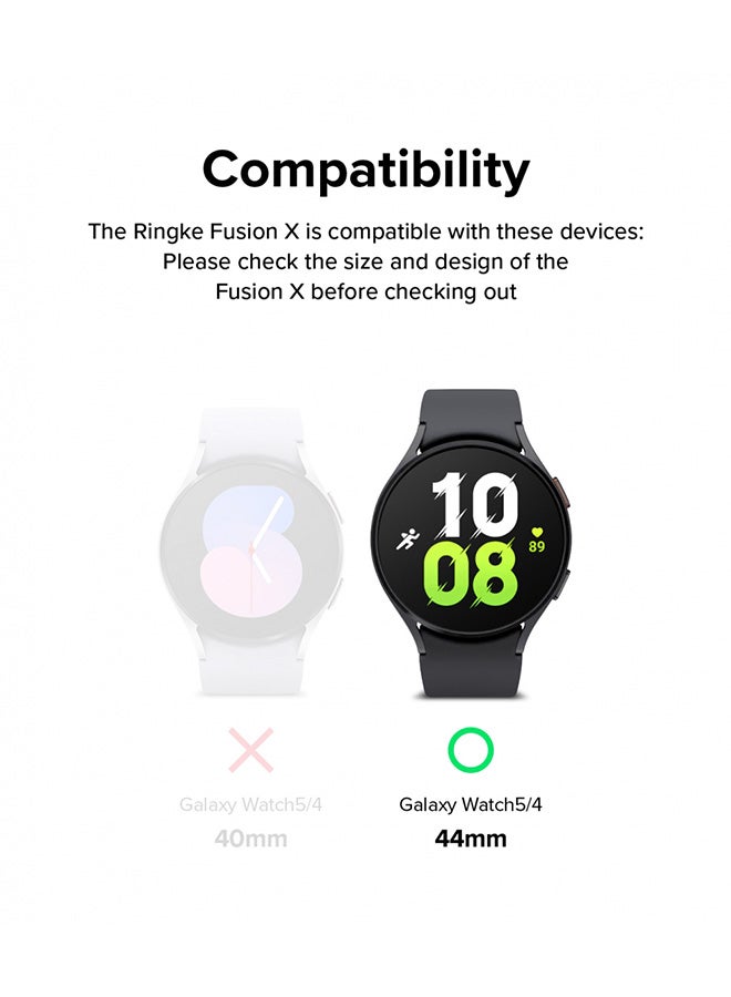 رينجك حافظة Fusion-X Guard لساعة سامسونج جالاكسي 5/4 مقاس 44 ملم غطاء متين مقاوم للصدمات - - Image 2