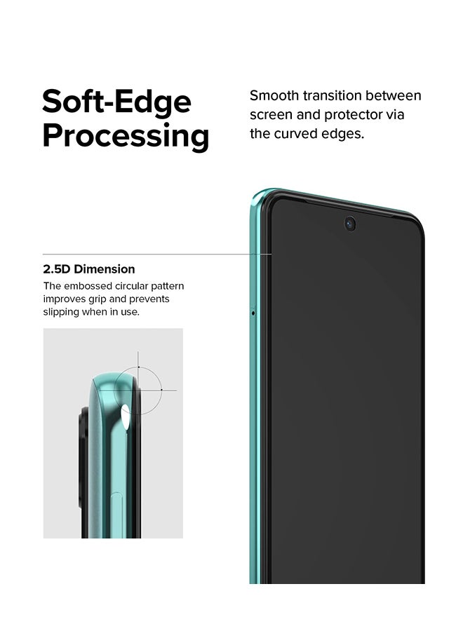 Ringke Full Cover Glass Screen Protector For Redmi Note 11S 5G / Redmi Note 11T 5G / Poco M4 Pro 5G / Note 11 Transparent HD Full Adhesive 9H Hardness Touch Sensitive Tempered Glass Clear - Image 4