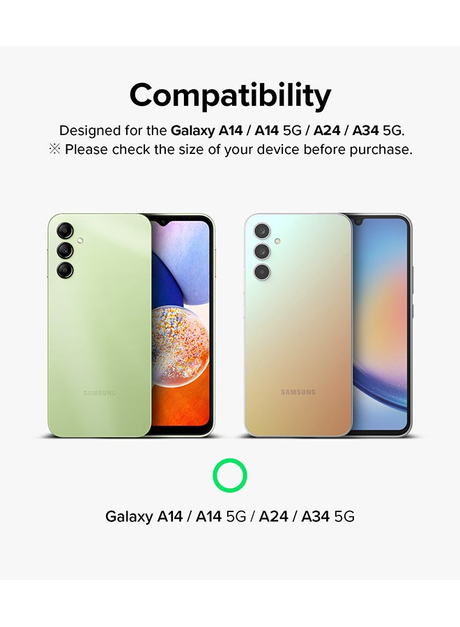 Ringke Camera Lens For Samsung Galaxy A14 A24 A34 Tempered Glass Covers And Aluminum Alloy Frames Adhesive Coating Clear - Image 2