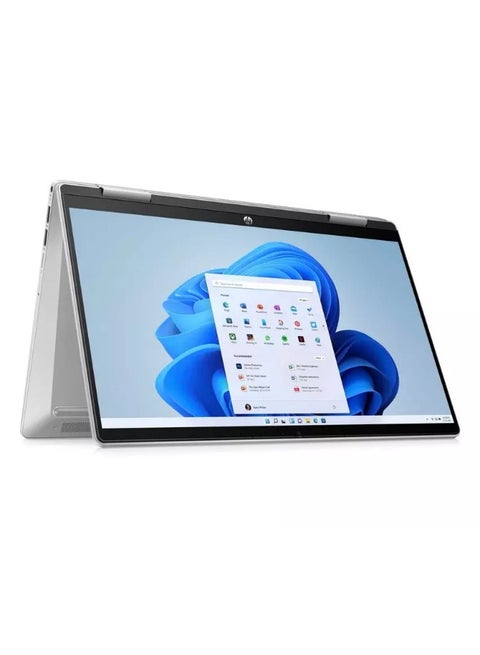 Pavilion x360 Convertible Laptop With 14-inch FHD (1920x1080) Display, Intel Core i3-1315U Processor/8GB RAM DDR4/256GB SSD/Windows 11/Intel UHD Graphics/ English/Arabic Natural Silver