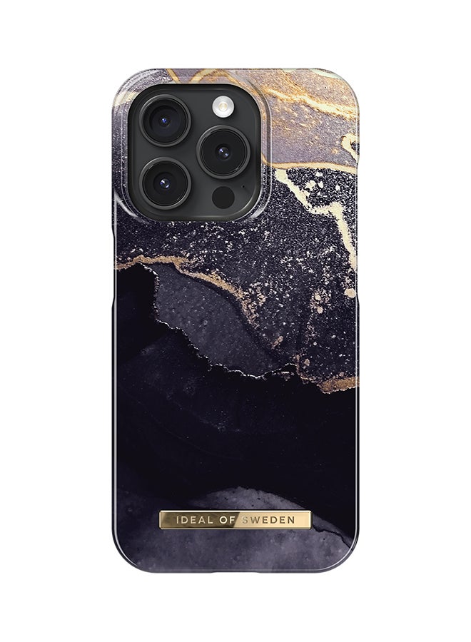iDeal of Sweden iPhone 15 Pro Golden Twilight Marble Fashion Case Clear Clear - Image 3