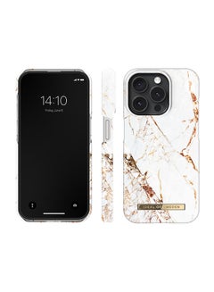 iDeal of Sweden iPhone 15 Pro Carrara Gold Fashion Case Clear  - Image 3