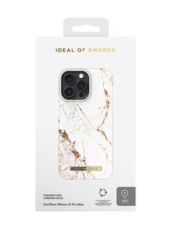 iDeal of Sweden iPhone 15 Pro Max Carrara Gold Fashion Case Clear  - Image 4