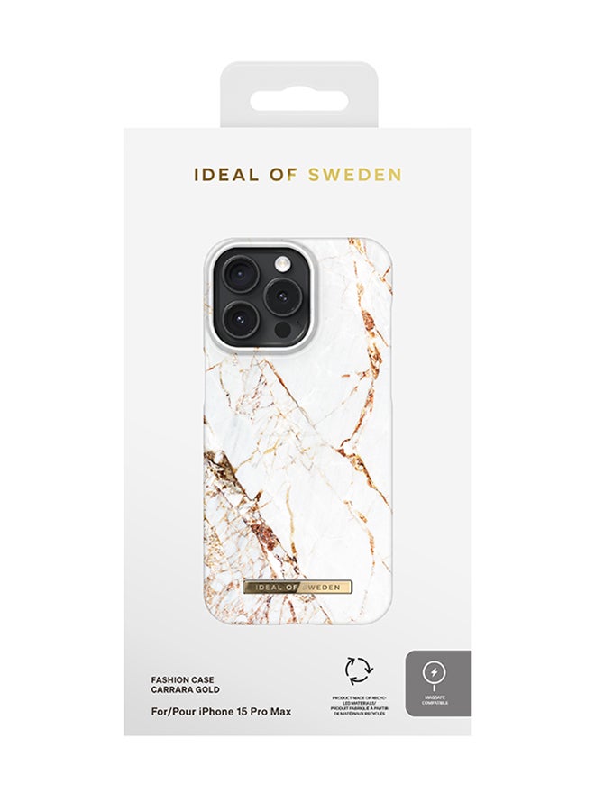 iDeal of Sweden iPhone 15 Pro Max Carrara Gold Fashion Case Clear - Image 4