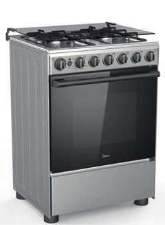 Midea 60 Cm Gas Cooker With Full Safety CME6060-D Silver  - Image 2