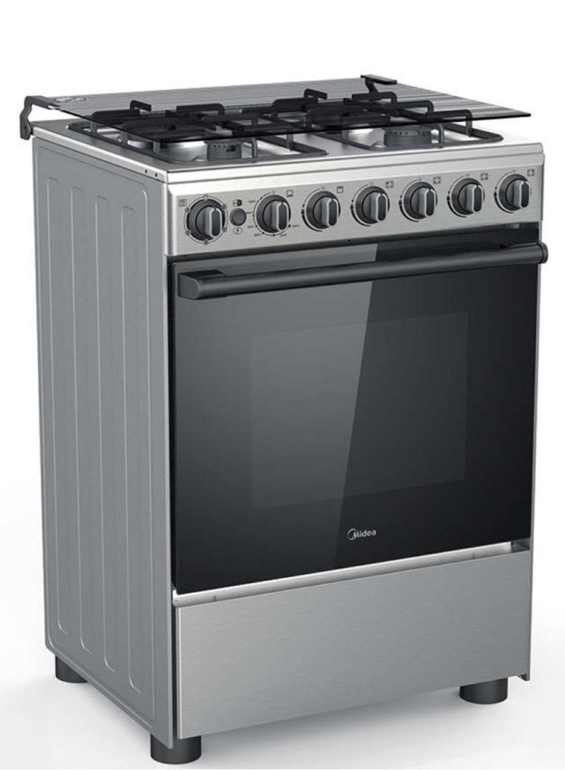 Midea - 60 Cm Gas Cooker With Full Safety CME6060-D Silver - Image 1