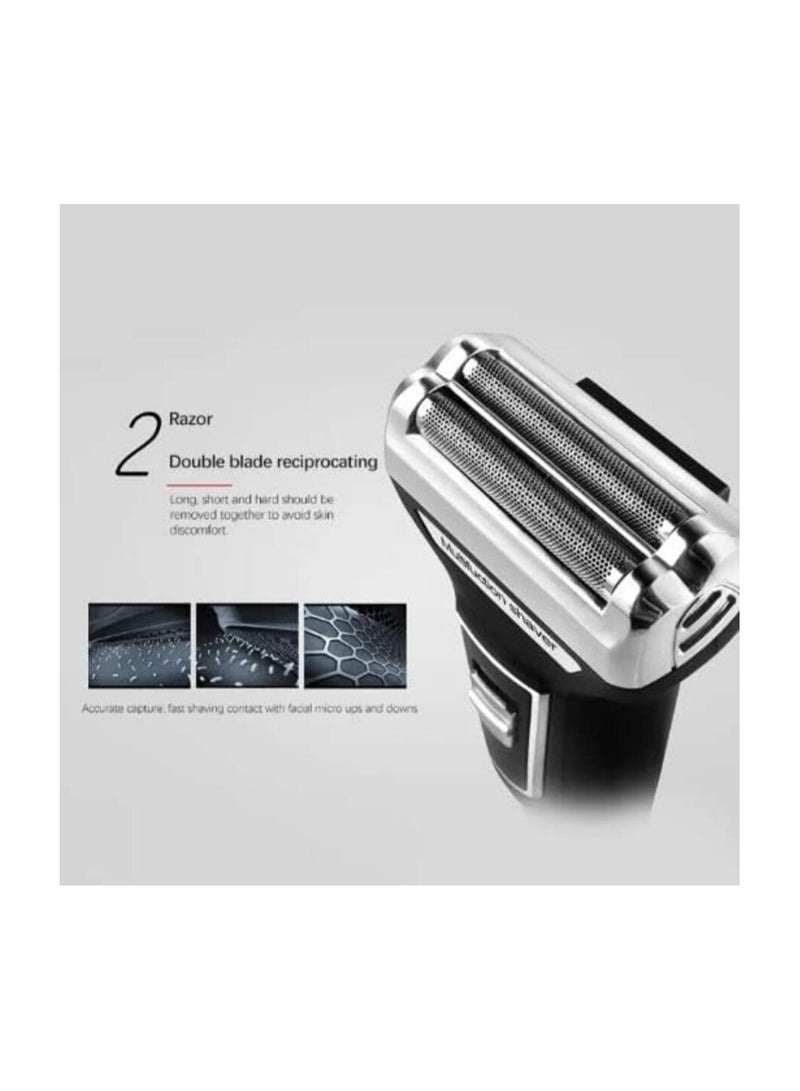 Kemei - KM-6558 3X1 Multi-Purpose Razor That Can Be Used To Shave Hair, Beard And Body Saudi Version - Image 1