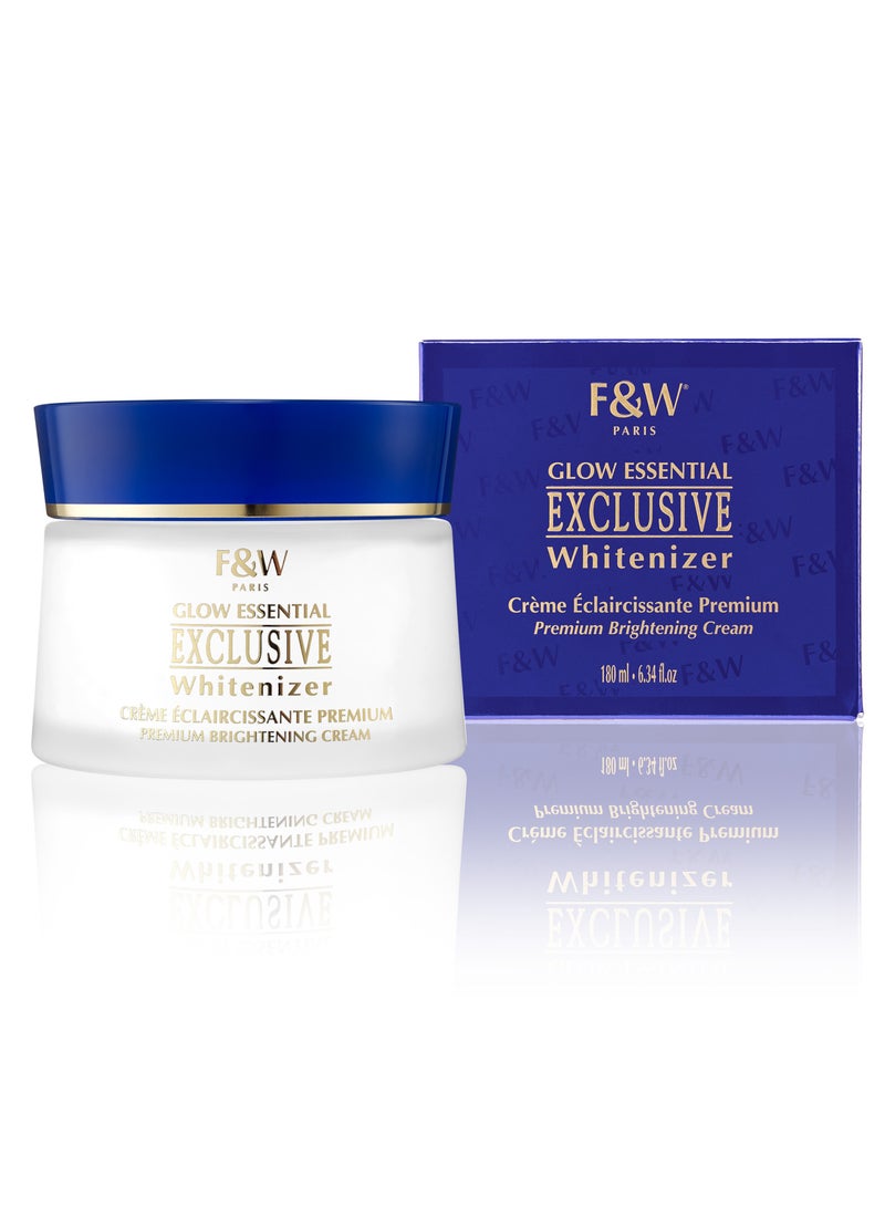 Fair and White Exclusive Whitenizer Glow Essential Premium Brightening Cream 180ml 