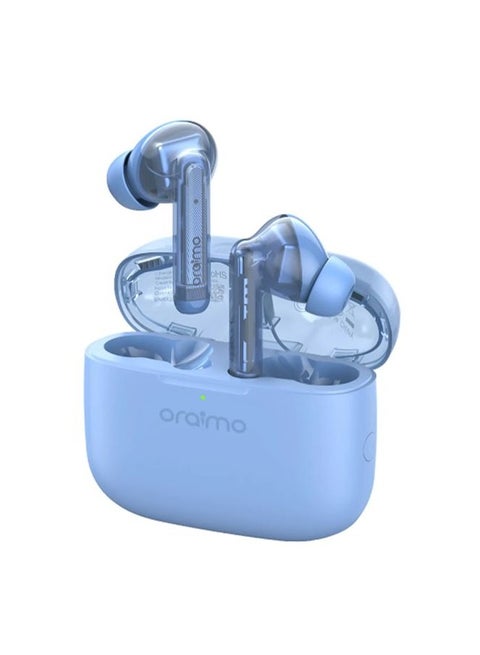 Oraimo TWS Earphone Bluetooth v5.3 Freepods Lite Waterproof OTW-330 - Ice Lake Blue