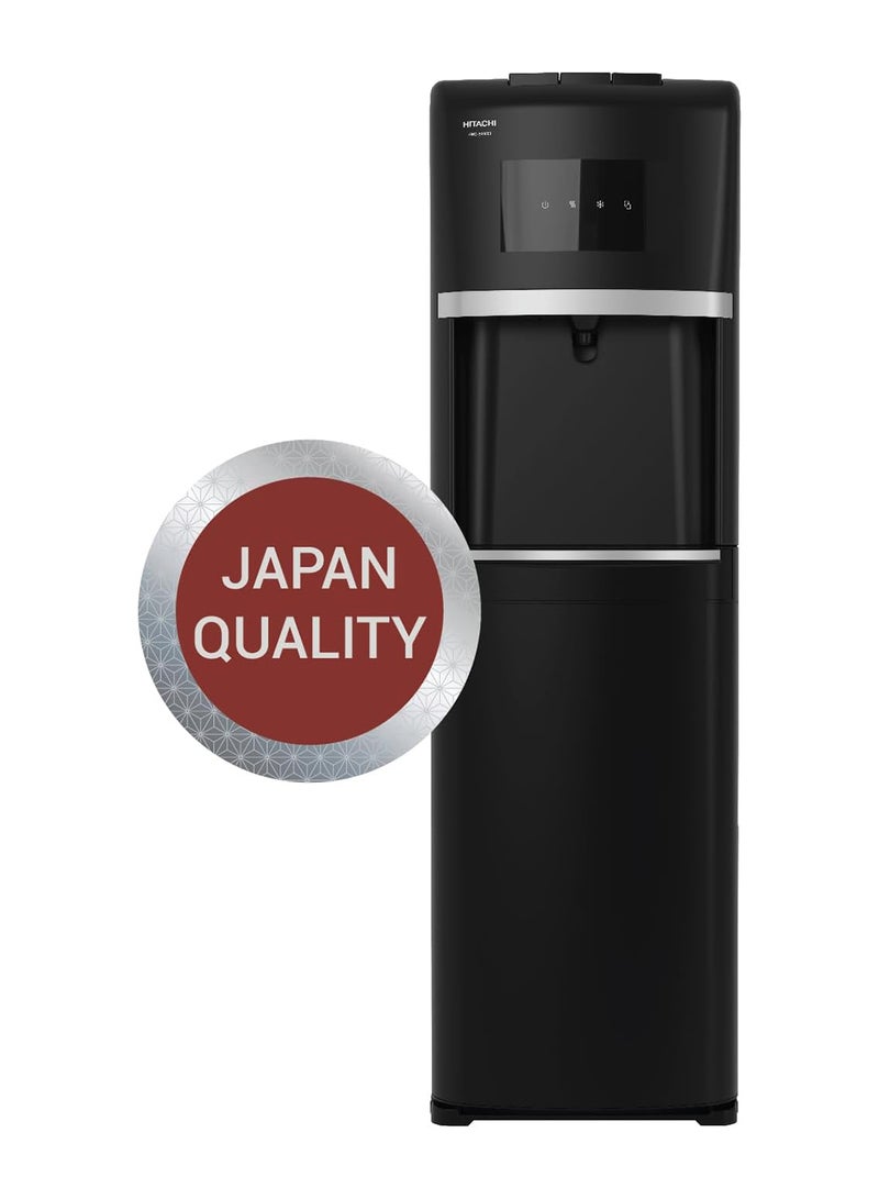 HITACHI Water Dispenser, Top Loading, Hot Cold and Ambient Temperature, Japanese Quality Floor Standing Water Cooler, Child Safety lock, Best for Home, Office-Pantry HWD15000B Black  - Image 3