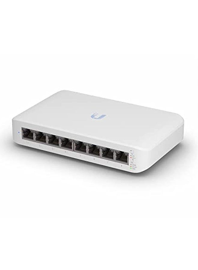 UBIQUITI UniFi Switch Lite 8 PoE | 8-Port Gigabit Switch with 4 PoE+ 802.3at Ports (USW-Lite-8-PoE) White  - Image 1